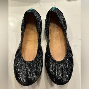 Tieks Croc Pattern Black Women's Flats